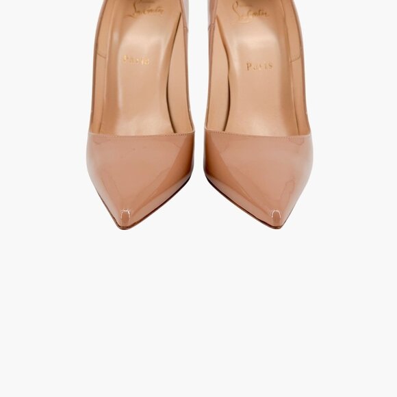 Christian Louboutin Nude Patent Leather Pumps - Picture 6 of 14